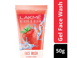 Lakme Blush & Glow Strawberry Freshness Gel Face Wash With Strawberry Extracts, 50g